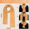 thumbnail image 7 of Fantastic Zone Womens Winter Warm Knit Beanie Hat Touchscreen Gloves Long Scarf Set with Fleece Lined Skull Caps Neck Scarves for Women Men,Yellow, 7 of 7