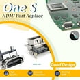 thumbnail image 3 of 4 Pack HDMI Port Replacement for Xbox One S Socket Jack Interface Connector for Xbox One S Console Accessories Parts with Repair Kit, 3 of 7