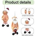 thumbnail image 3 of 6 Pcs Christmas Tree Decorations, Home Christmas Decorations, 2D Flat Pendant Santa Claus Unusual Gifts, Suitable for Tree Hanging and Holiday Party D, 3 of 5
