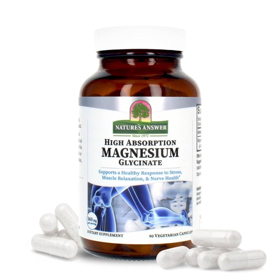 Nature's Answer Magnesium Glycinate Vegan Capsules, 90 Count