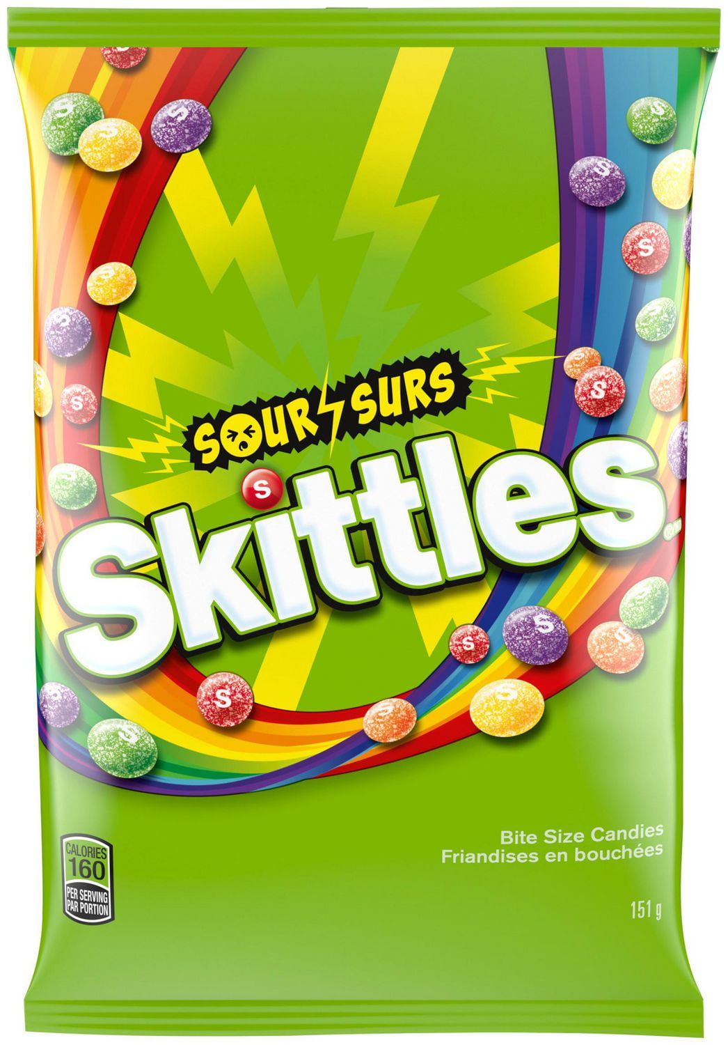 SKITTLES, Sour Chewy Candy, Bag, 151 G, 1 Bag, 151 G - Walmart.ca