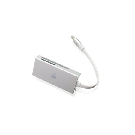 UPC: 0881317515544 | IOGEAR Aluminum USB-C 3-In-1 SD Card Reader – UHS-II SDXC Speed 312MB/s Read & 260MB/s Write – SDXC (up to 2TB) SDHC SD CF High-Speed CF (UDMA) Micro SDXC Micro SDHC Micro SD Cards – GFR3C15