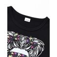 thumbnail image 4 of Usaibhir Girl Outfits Short Sleeve Printed Crop Tops + Camouflage Pants 2pcs Summer Clothes Set 7-14T, 4 of 7