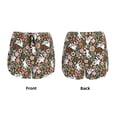 thumbnail image 6 of Uemuo Rabbits on Floral Pattern Women's Athletic Shorts High Waisted Running Shorts with Liner Pockets Gym Elastic Workout Shorts-X-Large, 6 of 9
