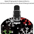 thumbnail image 4 of Square 2Pack PU Leather Christmas Cruise Luggage Tag with Privacy Cover and Name ID Tag for Travel Handbags Backpacks Luggage Tags, 4 of 6