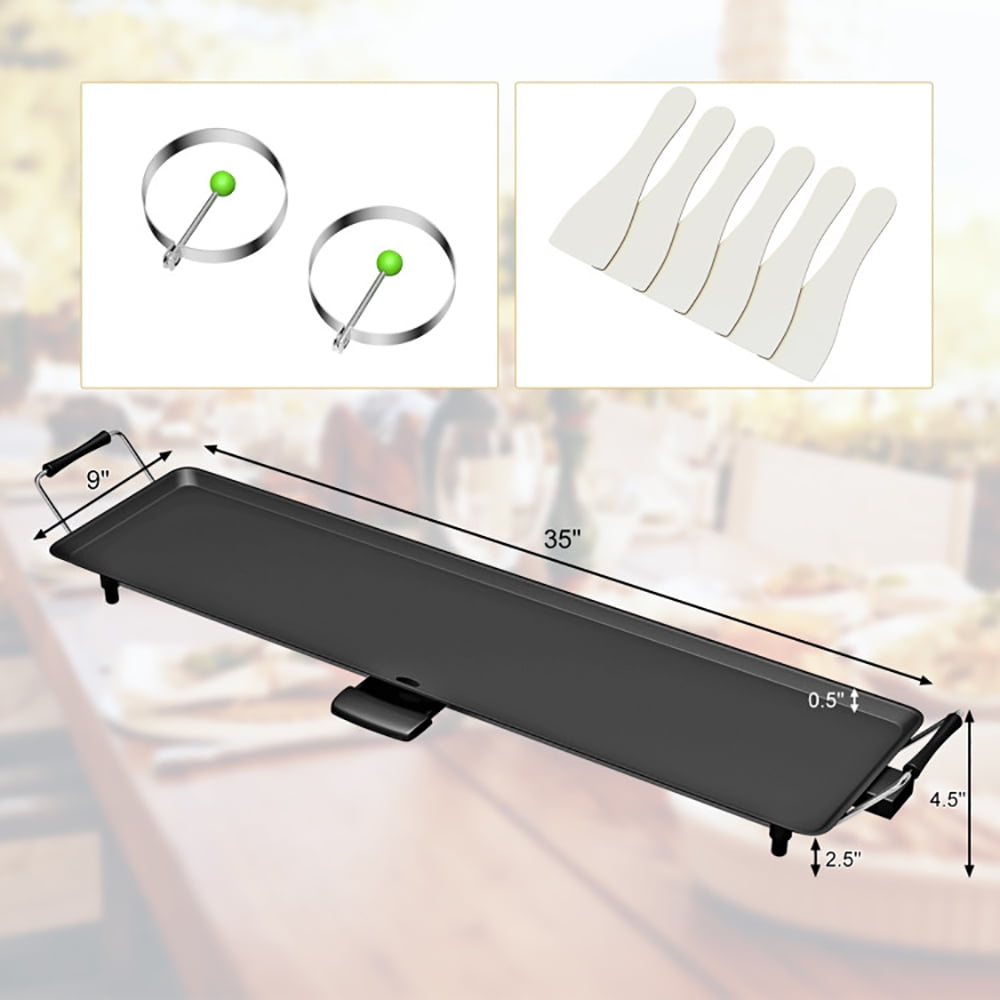 Kadyn 35 Inch Electric Griddle with Adjustable Temperature