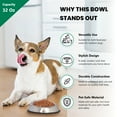 thumbnail image 3 of 2-Pack Heavy Weight Non-Skid Easy Feed High Back Pet Bowl For Dog or Cat, 32 Oz, 4 Cup, 3 of 8