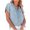 Light Blue, variant on Patlollav Womens Plus Size Solid Color Lapel Casual Short-Sleeved Denim Shirt Loose Tops