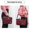 thumbnail image 5 of Foldable Cooler Bag, Small Cooler Bag, Waterproof Lunch Bags, Cooler Bag with Zipper, Picnic Bag Suitable(Red), 5 of 5