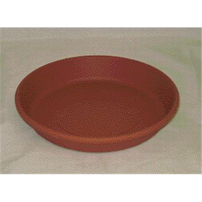 Clay HC Companies Classic Plastic 24 Inch Round Plant Flower Pot Tray Saucer 