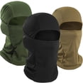 thumbnail image 1 of Máscara de esquí con pasamontañas WTACTFUL para hombre, 3 piezas, negro, verde y marrón, 1 of 7