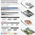 thumbnail image 4 of Drawing Pencils Set,52 Pack Professional Sketch Pencil Set in Zipper Carry Case,Drawing Kit Art Supplies with Graphite Charcoal Sticks Tool Sketch Book Drawing Sketching by Shuttle Art, 4 of 9