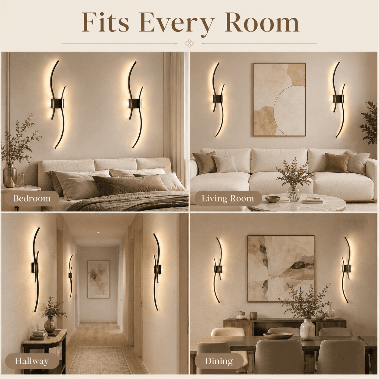 Laybasic 39.3" Large Battery Operated Wireless Wall Sconces Set of 2, Black Modern Rechargeable Wall Light with Remote, 3CCT Dimmable Wireless Wall Lamp for Living Room Bedroom Hallway