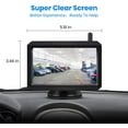 thumbnail image 6 of AUTO-VOX W7PRO Wireless Back Up Camera, 5" TFT Monitors Trailer Rear View Cam Systems, Dual Camera Channels with 2.4G Stable Digital Signal for Car, Truck, RV,Camper, 6 of 8