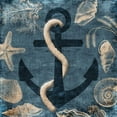 thumbnail image 2 of Grey, Jace 15x15 White Modern Wood Framed Museum Art Print Titled - Anchor Blue, 2 of 4