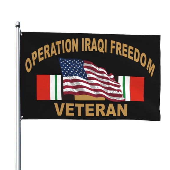 Operation Iraqi Freedom Flags for Yard Outside Decorations 4x6 Ft Double Sided for Home Indoor Outdoor Lawn Balcony Corridor Party