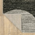 thumbnail image 3 of 9' X 12' Charcoal Grey And Ivory Geometric Power Loom Stain Resistant Area Rug, 3 of 9