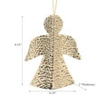 thumbnail image 3 of Maison Concepts Christmas Hammered Metal Ornament Angel - Set of 12 (3.15L X 4.15W X 1H), 3 of 3