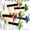 A, variant on Natural Wood Parrot Perch with Star Pegs Interactive Bird Cage Stand Bird Chewing Toy Multi-Level Perch for Small Medium Parrots Conures and Parakeets