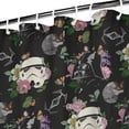 thumbnail image 3 of Waterproof Space Sci-Fi Shower Curtain 72x72 Inch Polyester Unique Black and White Floral Modern Shower Curtain for Bathroom Hotel Home Bathtub Accessories Decor with 12 Plastic Hooks, 3 of 6