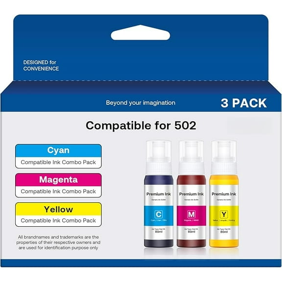 BF Refill Ink Bottle Replacement for Epson 502