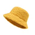 thumbnail image 2 of Xinyolin Bucket Hat Solid Color All Match Autumn Winter Lightweight Dome Hat for Outdoor, 2 of 8