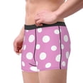 thumbnail image 2 of Logiee Purple And White Polka Dot Print Mens Boxer Briefs,Boxer Briefs for Men,Breathable Stretch Underwear,Boys Boxer Briefs-XX-Large, 2 of 5
