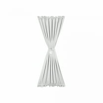 ACDANC French Door Curtains Blackout Thermal Rod Pocket Door Window Curtain With Tieback Door Curtains for Door Window,52*40",White,1 Panel