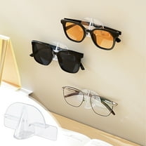 Neoyler Wall Mounted Non Crush Glasses Storage Rack for Bathroom and Bedside Versatile Organizer for Sunglasses and Reading Glasses Space Saving Display Holder 3.15x1.61x1.06in
