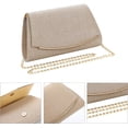 thumbnail image 4 of LinYooLi Women Mini Dazzling Sequins Pleats Evening Bag Party Prom Wedding Clutch Flap Handbag Cross Body Bag, 4 of 6