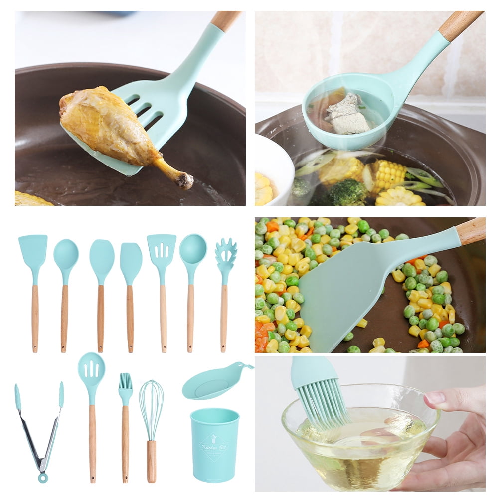 Set De 12 Ustensiles De Cuisine En Inox - Spatules, Cuillères, Etc. Pour Cuisson, Neuf Sous Emballage