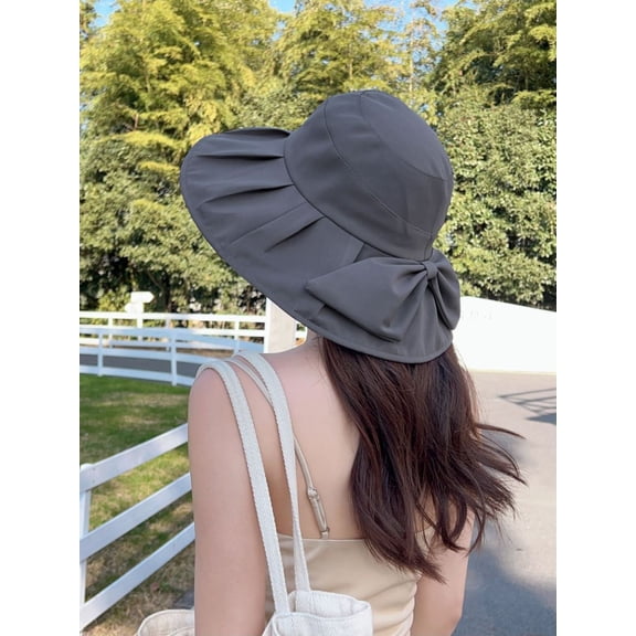 SikaFu Foldable Dome Sun Hat For Women With UV Protection, Large Eaves For Face Protection, Fisherman's Hat For Outdoor Outings, Sun Hat Trend