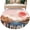 Red, variant on Brunt Orange Sunset Round Living Room Rugs 6 ft, Watercolor Cactus Plant Desert Washable Area Rug with Non-Slip Sturdy Edge Binding Round Carpet for Kitchen Office Bedroom