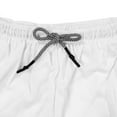 thumbnail image 6 of SANMADROLA Men's Swim Trunks with Mesh Lining Quick Dry Beach Shorts Sports Shorts Bathing Suit Boardshorts Swimwear, White, L, 6 of 8