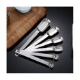 thumbnail image 1 of Juego de cucharas medidoras 6pcs, cucharas medidoras de acero inoxidable, cucharas medidoras de mango largo, metal Ta, 1 of 5