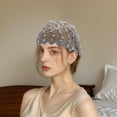 thumbnail image 5 of Unique Bargains Women's 1pc Stylish and Comfortable Elegant Bead Hollow Wide Headwrap Gray, 5 of 5