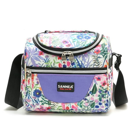 7l Insulated Food Bag Cooler Lunch Tote Thermal Bento Outdoor Camping Bbq Picnic