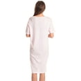thumbnail image 3 of Just Love Short Sleeve Nightgown Oversized Screen Print Sleep Dress for Women (Pink - This Mama Loves Jesus, Medium), 3 of 3