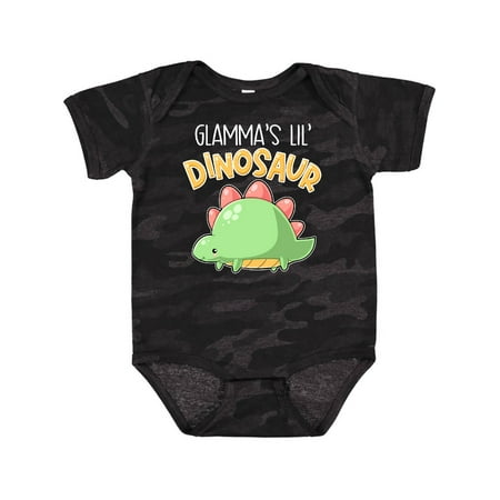 

Inktastic Glamma s Lil Dinosaur with Cute Stegosaurus Gift Baby Boy or Baby Girl Bodysuit