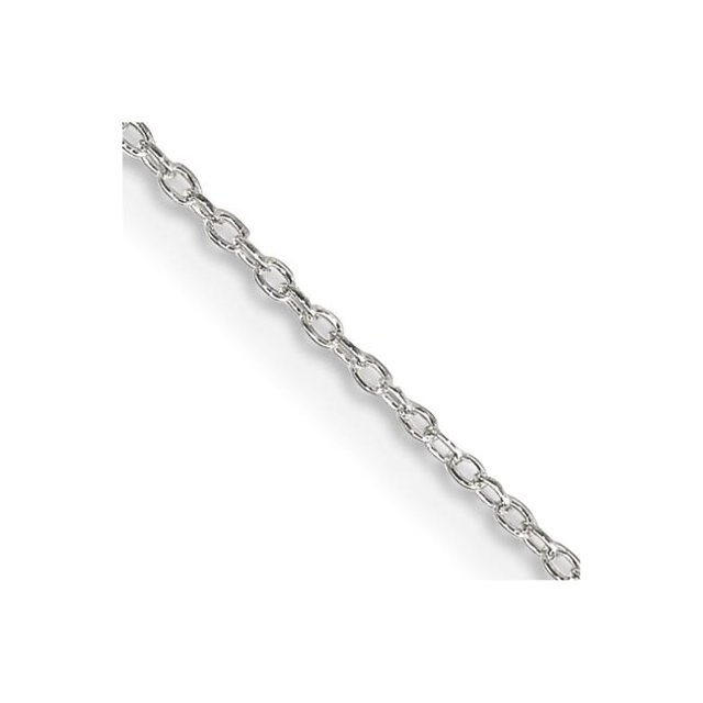 Quality Gold QPE45-14 Sterling Silver 1.10 mm Forzantina 14 in. Cable Chain
