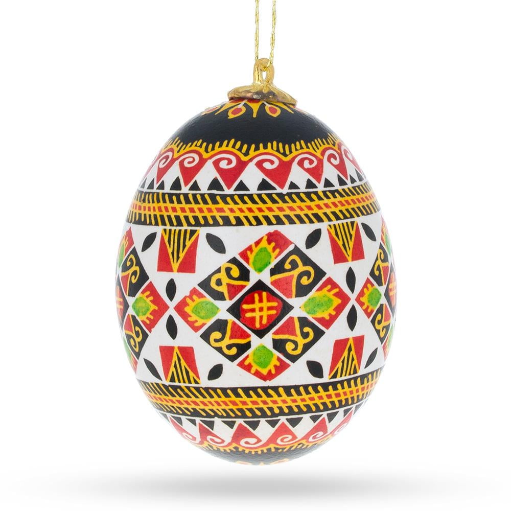 Real Blown out Eggshell Pysanka Ukrainian Easter Egg Ornament