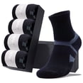 thumbnail image 7 of LWFBDTK Cushion Crew Socks, 4-Pairs, Moisture Wicking, Odor Control, Durable, for Work & Athletic, Size L (9-12.5), Black, 7 of 7