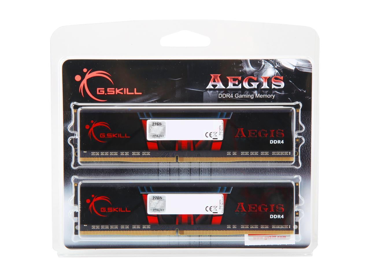 G.SKILL Aegis 32GB (2 x 16GB) DDR4 2666 Desktop Memory F4-2666C19D