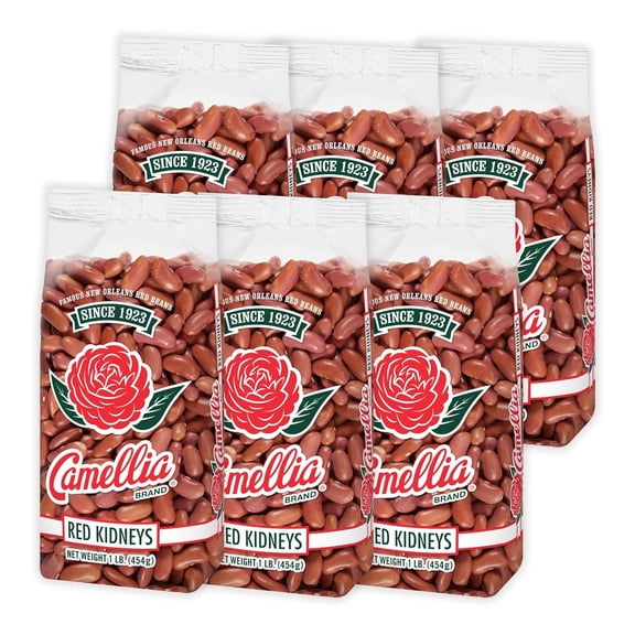 Camellia Red Kidney Beans 1 Pound (6 Pack)