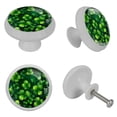 thumbnail image 4 of Saint Patrick's Day Fluorescent Drawer Pulls with Screws: Round 4-Pack, Glow-in-the-Dark Knobs for Cabinets, Wardrobes, and Dressers - Furniture Decor with Fluorescence Handles, Crystal Knobs, 4 of 6