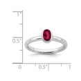 thumbnail image 4 of 1/2 Carat (ctw) Lab-Created Ruby Ring in Sterling Silver, 4 of 4