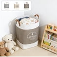 thumbnail image 1 of Cesta De Ropa De Lino Cesta grande de ropa sucia de estilo nórdico con asas, plegable, para dormitorio, baño, dormitorio, color beige (1 unidad) JASKFLY, 1 of 8