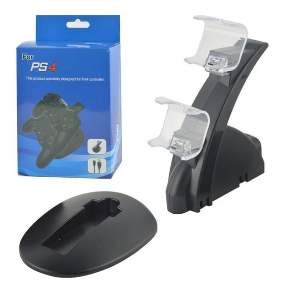 PlayStation LED Charger Fast Charging USB 2-Ports Docking Station for PS4 & Dual Controller
