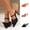 Pink, variant on Women's High Heel Sandals, Closed Pointed Toe Bow Slip-on Stiletto Slippers Party Prom Casual Dress Mules Orange 5.5(36)
