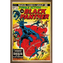 Marvel Comics - Black Panther - Jungle Action Cover Wall Poster, 14.725" x 22.375", Framed